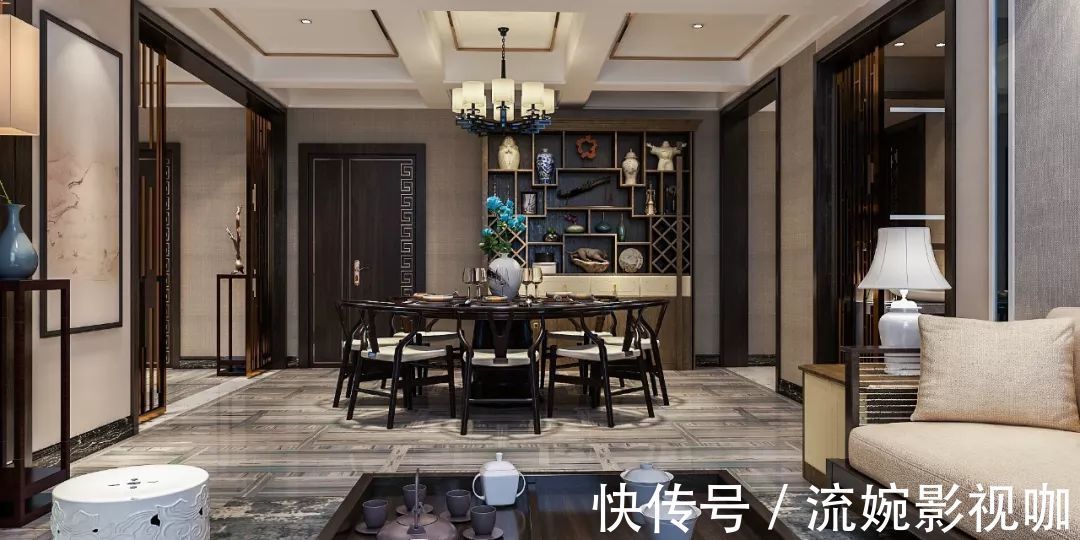 衣柜|复式楼新房装修长辈硬是要装新中式,看到效果后我不再反对!