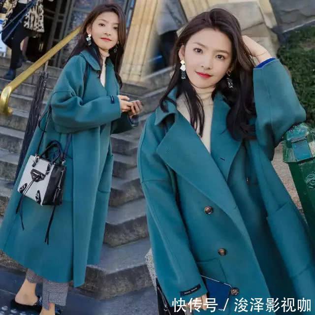 赫本风|再给你强调下女人穿大衣别配小衫,冻腿!学下面这么穿,贼美