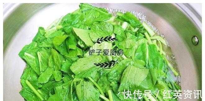 不管炒什么青菜，掌握1个小技巧，菜叶绿得发亮，不变黑