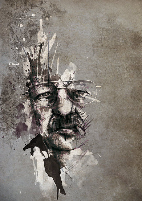 插画师#法国插画师卡昂作品形式自由色彩和线条的结合给人深刻的视觉感受