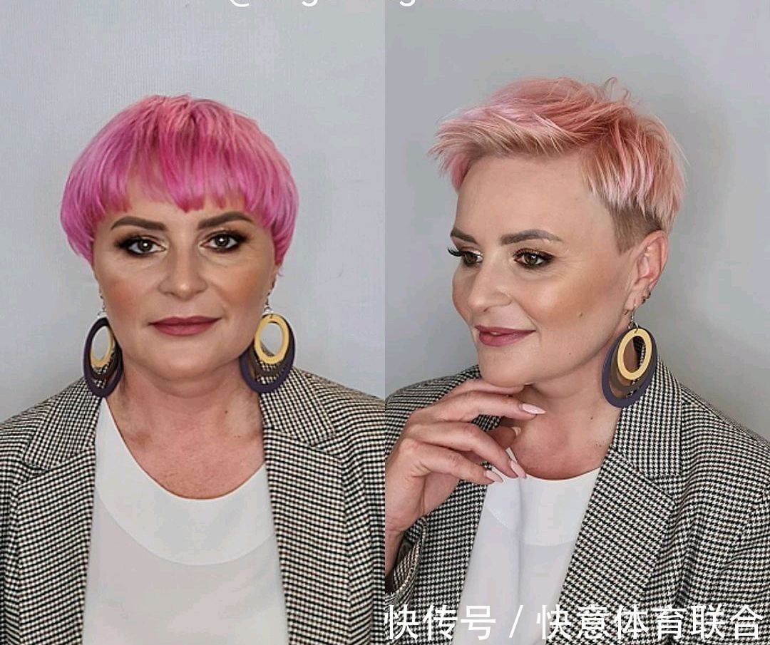 短发 15美女发型换一换,颜值大变样,美到就像换个人