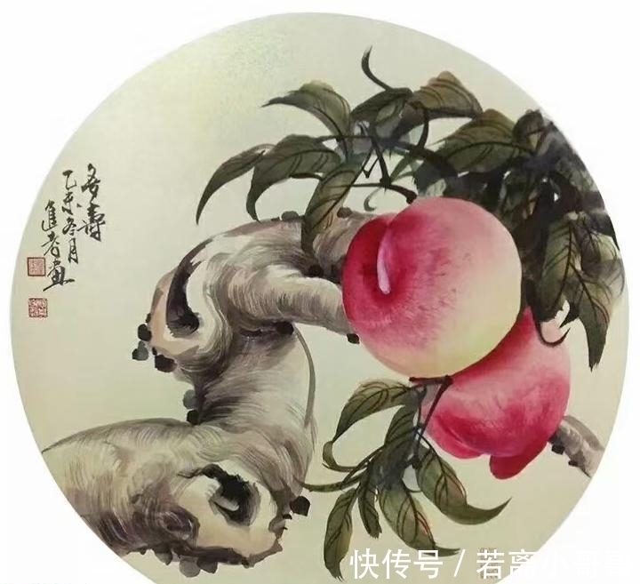 贾进考|寿桃名家贾进考,作品《南山仙寿图》成为国礼