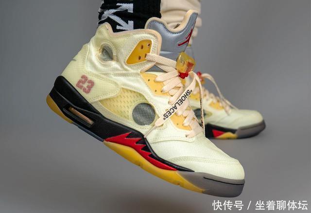 这鞋氧化可真黄!流川枫OFF-WHITE x AJ5上脚照香吗