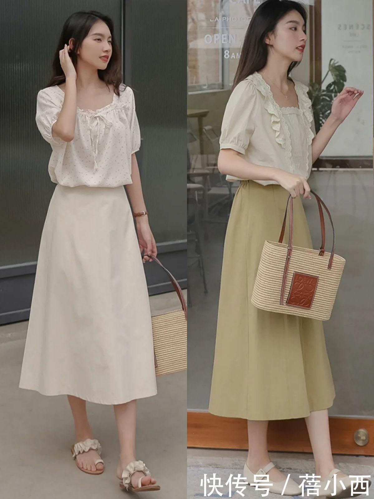 娃娃领|有气质的女生穿搭都不浮夸,温柔色系气质搭配LOOK,让你美翻6月