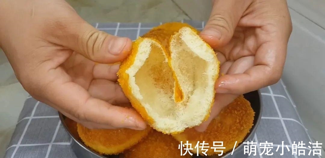 南瓜这样做才简单，锅里炸一炸，外皮焦脆又空心，比面包蛋糕还好吃