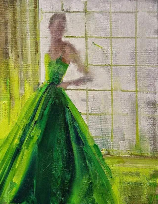 油画颜料|她以生动、动感和现代的笔触,描绘画面