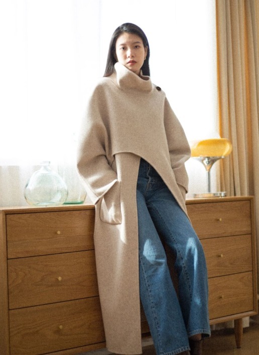 西装裤 “斗篷大衣”真的太好穿了,百搭遮肉又撩人,不入手就out了!