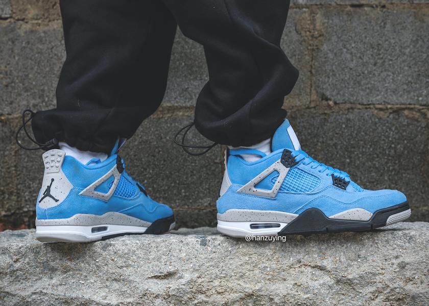 今年三月发售！Air Jordan 4 “University Blue” 上脚绝美！