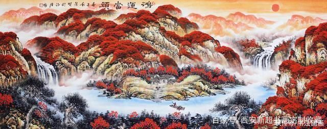 传家有道$高端书法对联定制《传家有道》,国画收藏《鸿运当头,源远流长》