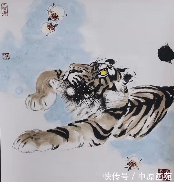 中国书画报@禅福迎春－东北画虎名家葛艳斌2022年迎春虎画展