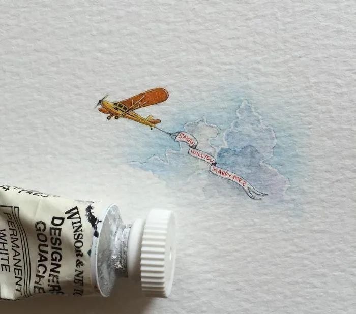 绘画！她是3个孩子的妈，做全职主妇后用指甲般大小的迷你画，人生一路开挂！