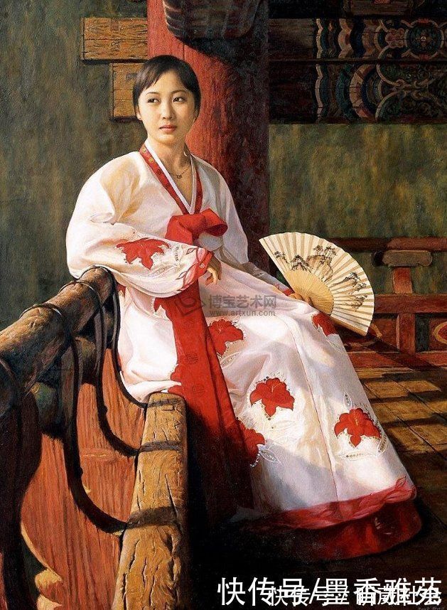 芭蕾舞者&从朝鲜精美油画,欣赏美丽的朝鲜姑娘