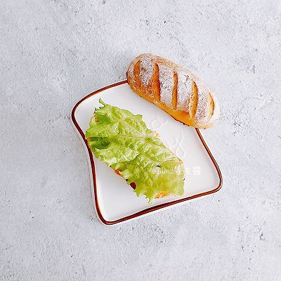 鲜虾|培根鲜虾堡#丘比三明治#