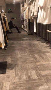 |搞笑GIF:大金毛估计是湖南的,四川重庆吃红辣椒,湖南就爱青椒