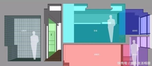 地台|60㎡小户型,地台抬高50公分后收纳能力绝了,整体效果极佳!