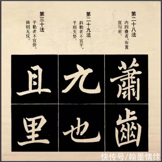 笔法@赵孟頫行楷结构92法，喜赵的书友收藏吧