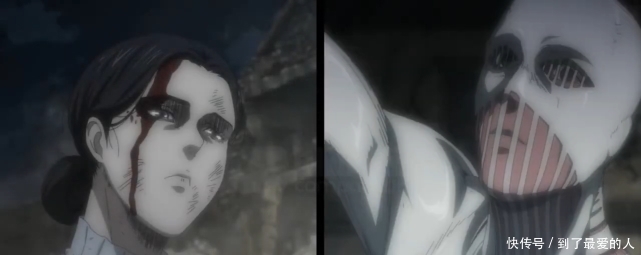 进击的巨人：巨人化前后对比图，莱纳彰显沉稳，艾伦形象过于奇异