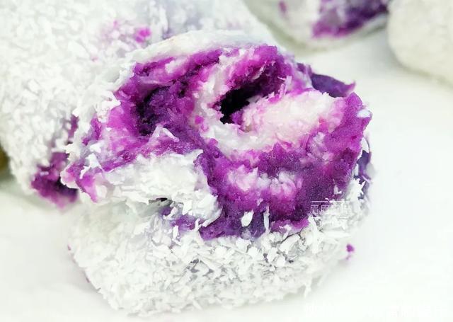 糯米粉|紫薯只会煮着吃教你一招,一蒸一卷超省心,香甜软糯吃上瘾