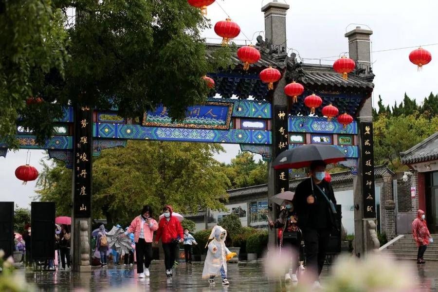 景区|天青色等烟雨，蓬莱阁景区宛如一幅唯美飘逸的水墨画