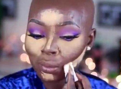 化妆 黑人妹子化妆竟用掉5瓶粉底液,看到结果后美呆了