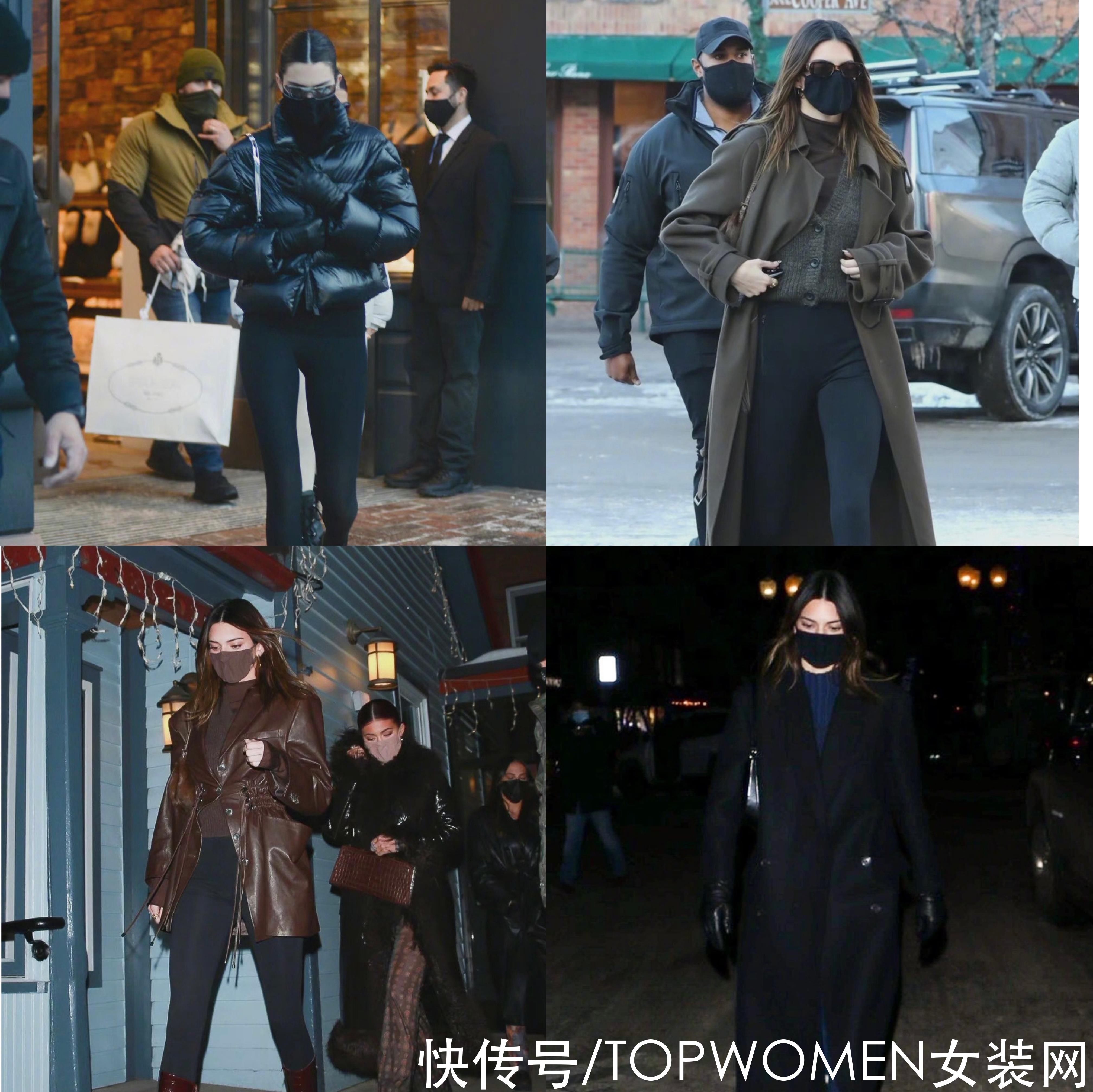 肯豆飒气的四套时尚私服,教你穿出冬日超模感,这衣架子身材太绝