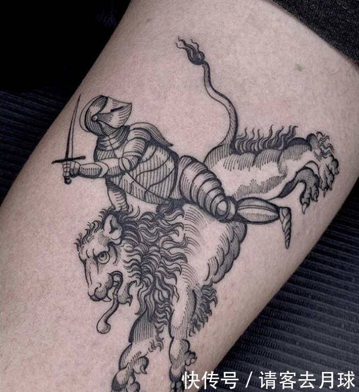 线条|每一根线条它们都在认真的表达自己 好看的线条结构纹身(一)