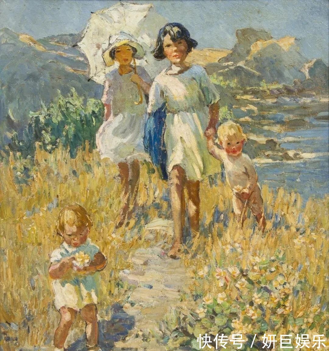 会员!20世纪英国最伟大的女画家之一多萝西娅·夏普油画作品欣赏