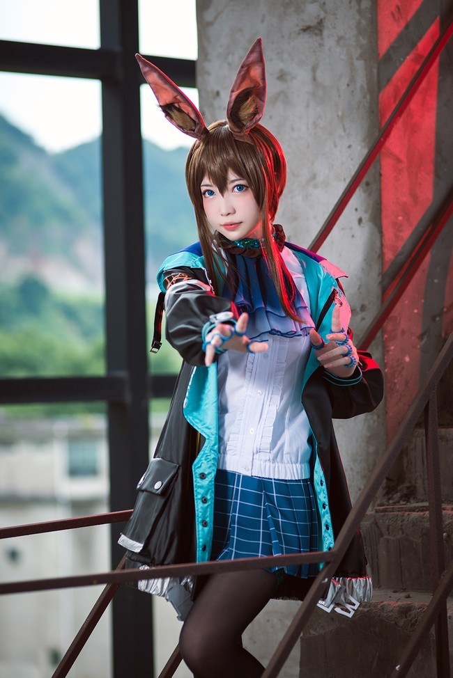 小可爱|cos:兽耳阿米娅,想做一个安静的小可爱