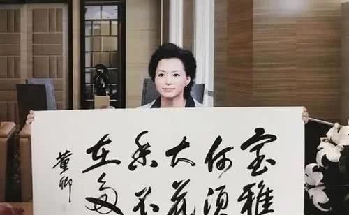 行书&主持“一姐”董卿的书法不赖,行书洒脱,刚劲有力,颠覆你的审美