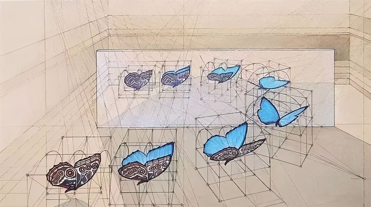 黄金比例!理工男花40年时间,用圆规画1000张画,黄金比例的拥护者