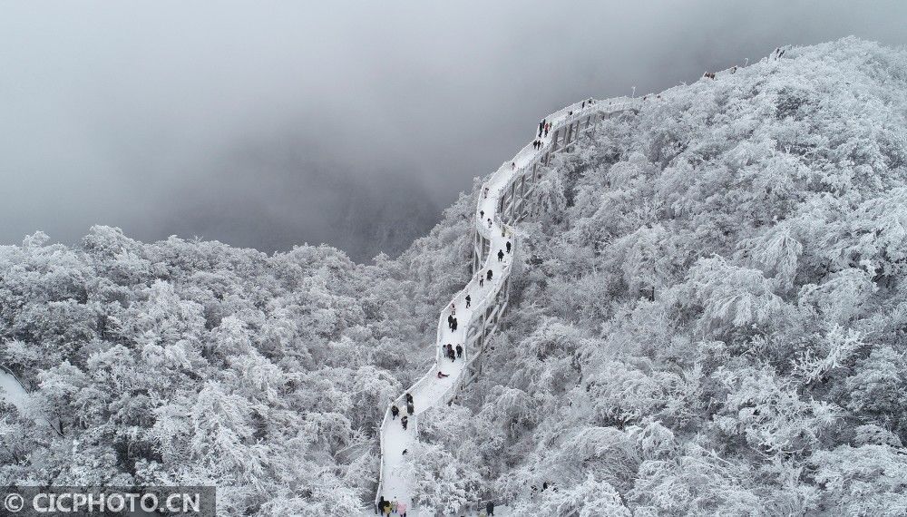 美景|湖南张家界：冬雪美景入画来