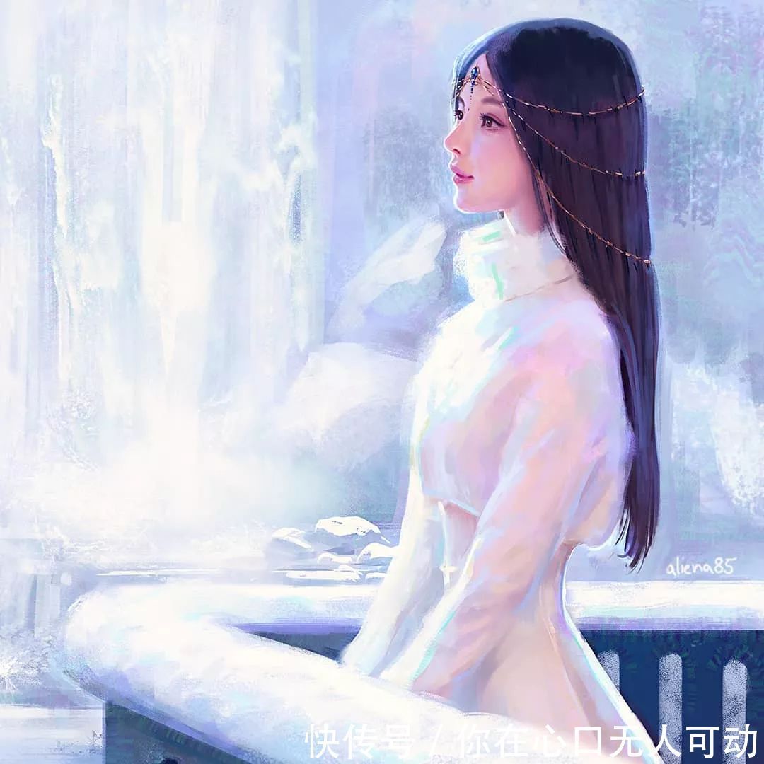 mandy!这三位艺术家的画中女子,楚楚动人,美若天仙