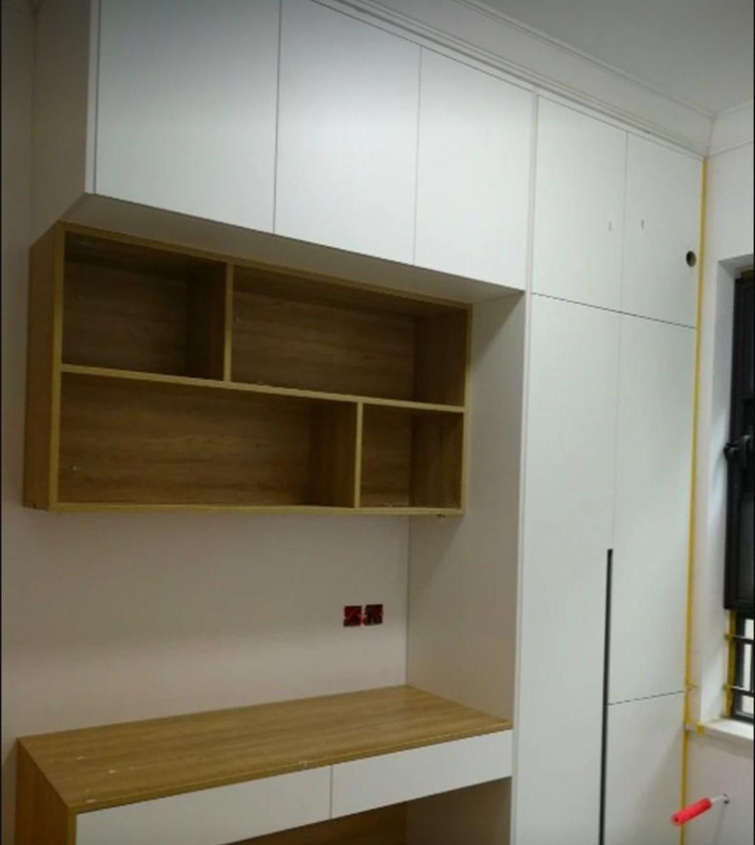 玄关柜|带大家参观我家施工现场满屋打柜子，各种收纳空间老婆超喜欢