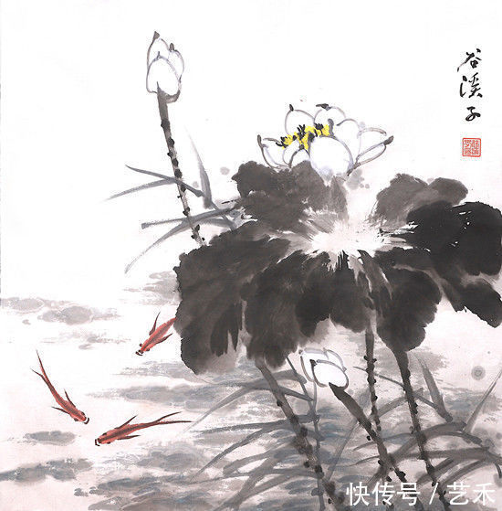 画莲@画家吴东升——博采众长,自备一格|只为那朵莲