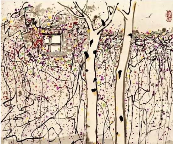 画幅$这两位大师笔下的秋色,梦幻迷离,思念无限