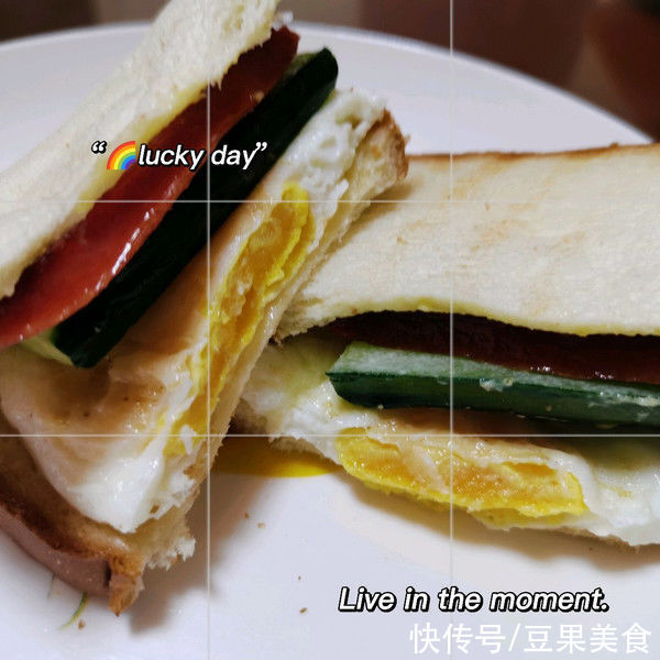 面包片|这道三明治 简单早餐，分分钟光盘