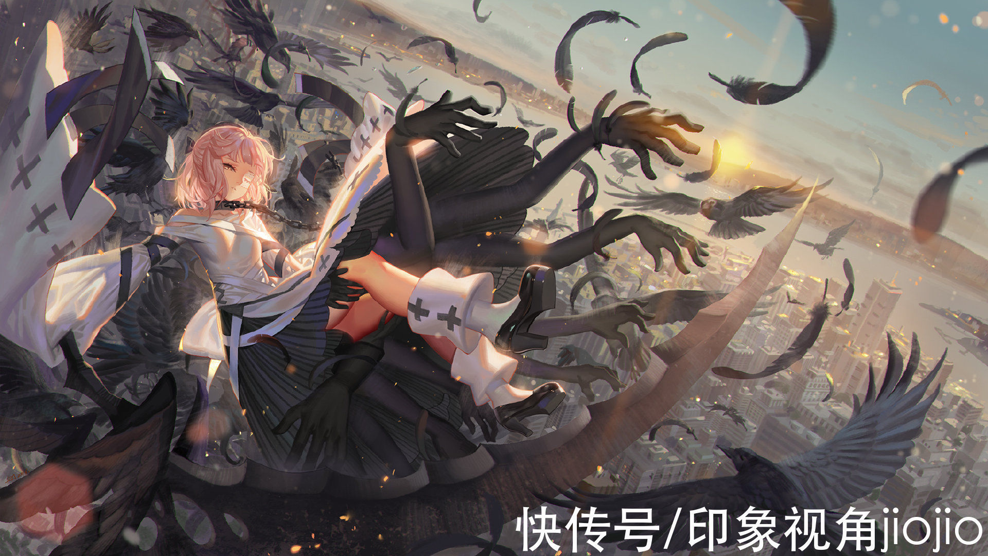 插画作品!油画质感与天真萝莉相结合的插画,非常的明亮生动