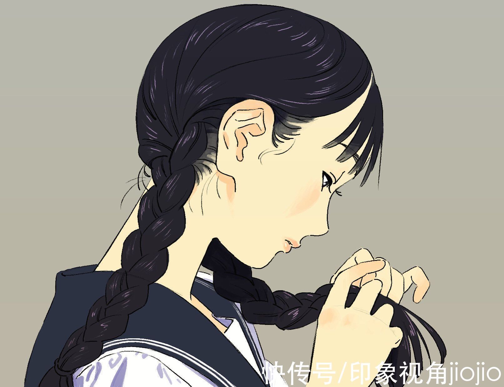 插画|复古感的动漫美少女插画,第一眼就被惊艳到了