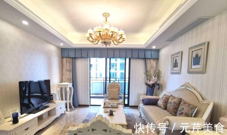 主卧室|132㎡轻奢三居室,南北通透双阳台,朋友说这套房子可以打99分