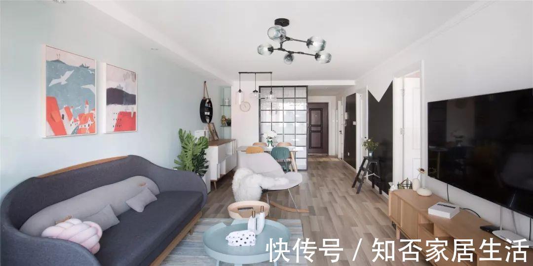 小户型|72平的北欧风小户型二居室,清新而又温馨的小窝