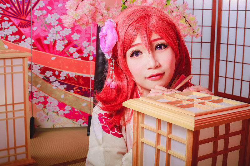 LOVELIVE!Maki同人和服cosplay