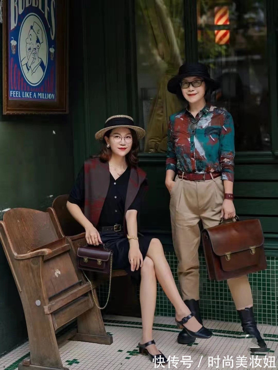 平顶帽|50岁女人别总是穿“大妈”款,这位妈妈穿搭真高级,值得学习