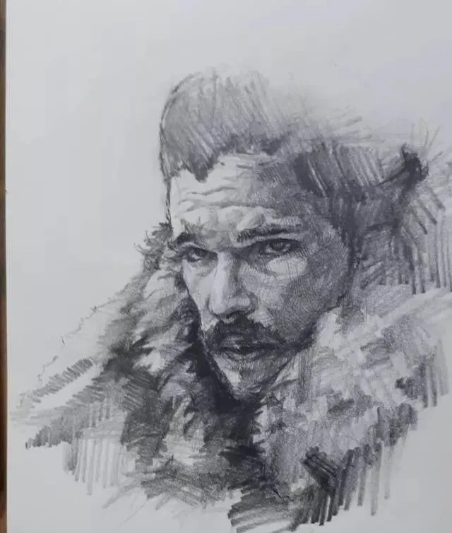 素描##尚唯美画室#大气的素描就是抓住大关系之后,细节你随意