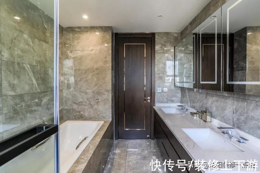 理石|227平现代轻奢装修实景图