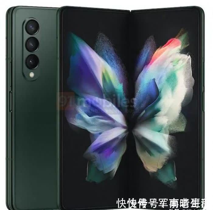 g三星Galaxy Z Fold 3折叠屏新机渲染图曝光：双屏+三种配色