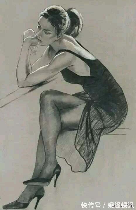 女画家$乌克兰女画家色粉画作品,跳舞的姑娘可真美