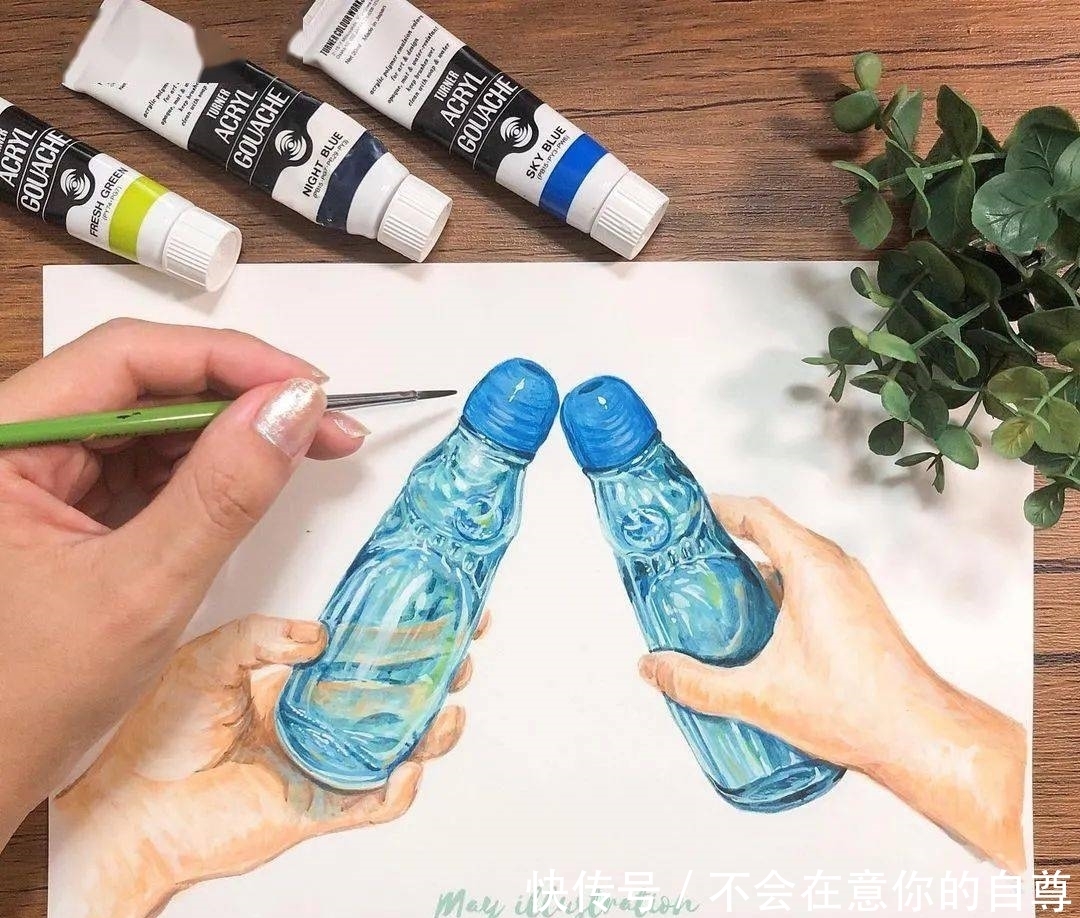 赶紧|好爱这种日系的手绘风格,小姐姐教你画美食,赶紧收藏吧!