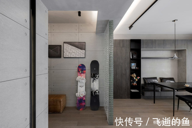 客厅|摩登玩味-新青年的现代酷宅