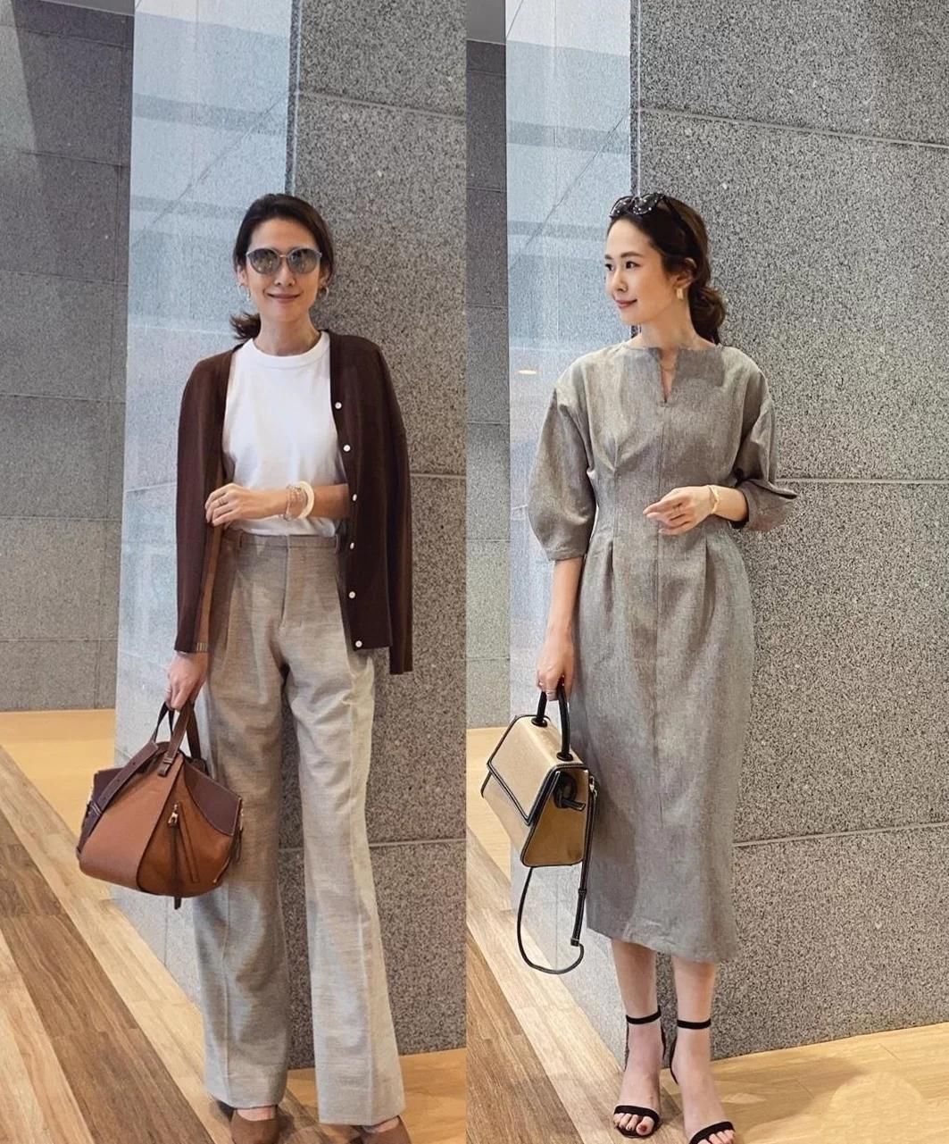 日系博主穿搭太圈粉,简约高级不失女人味,超适合50岁的女性