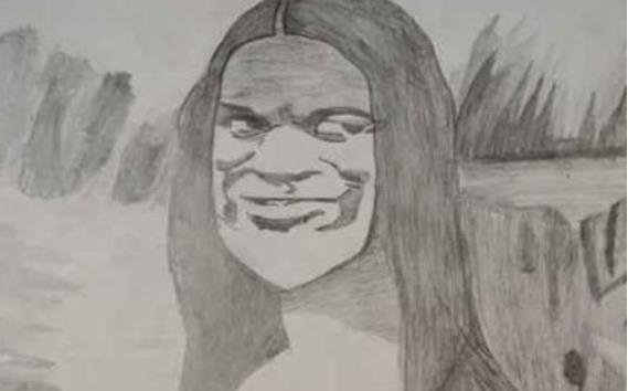 老师@美术生画一半画不下去了,随意收尾堪称“神操作”,老师被逗笑